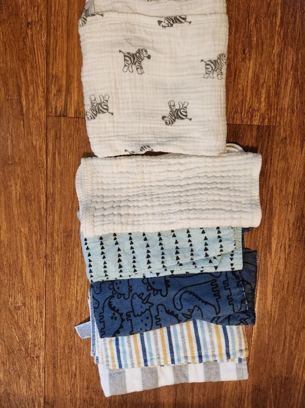 Baby Burp Cloth Set Of 5 In Various Brands And Zebra Muslin Swaddle Blanket